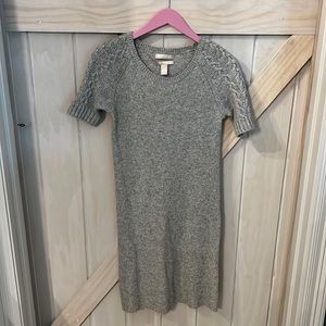 EUC gray sweater dress, size small